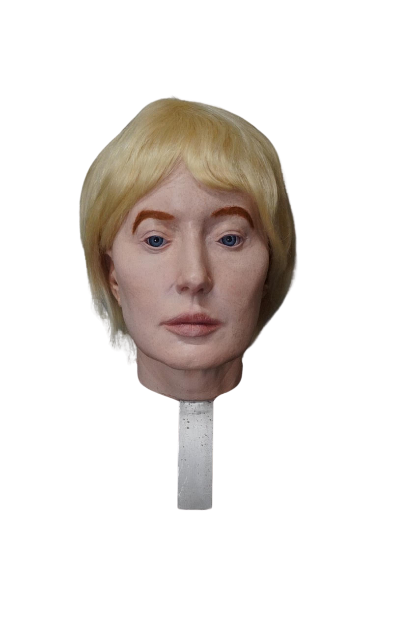 Alexis Head Prop with Aluminum Tube Hardware Dapper Cadaver Props
