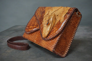 Vintage Midcentury Alligator Purse
