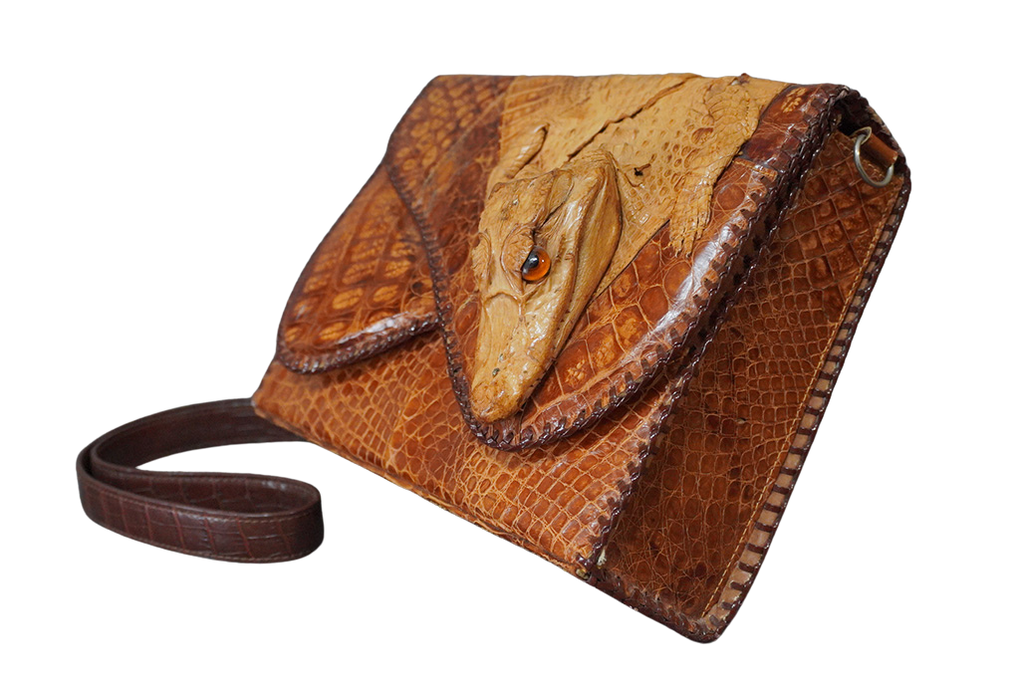 Vintage Midcentury Alligator Purse