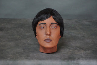 Alexis Head with Human Hair Wig and Mounting Hardware