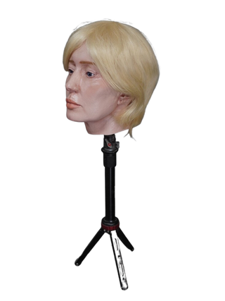 Alexis Head with Human Hair Wig and Mounting Hardware