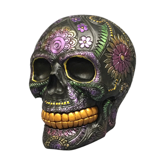 Purple Day of the Dead Decorative Skull