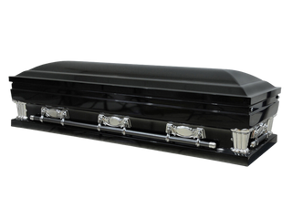 Gloss Black Casket Rental