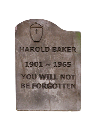 Harold Baker Headstone