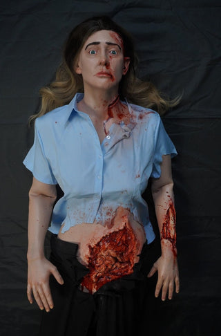 Wounded Lucy Half Anatomical Dummy with Eviscerate Intestine