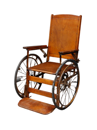 Vintage Wooden Wheel Chair Rental