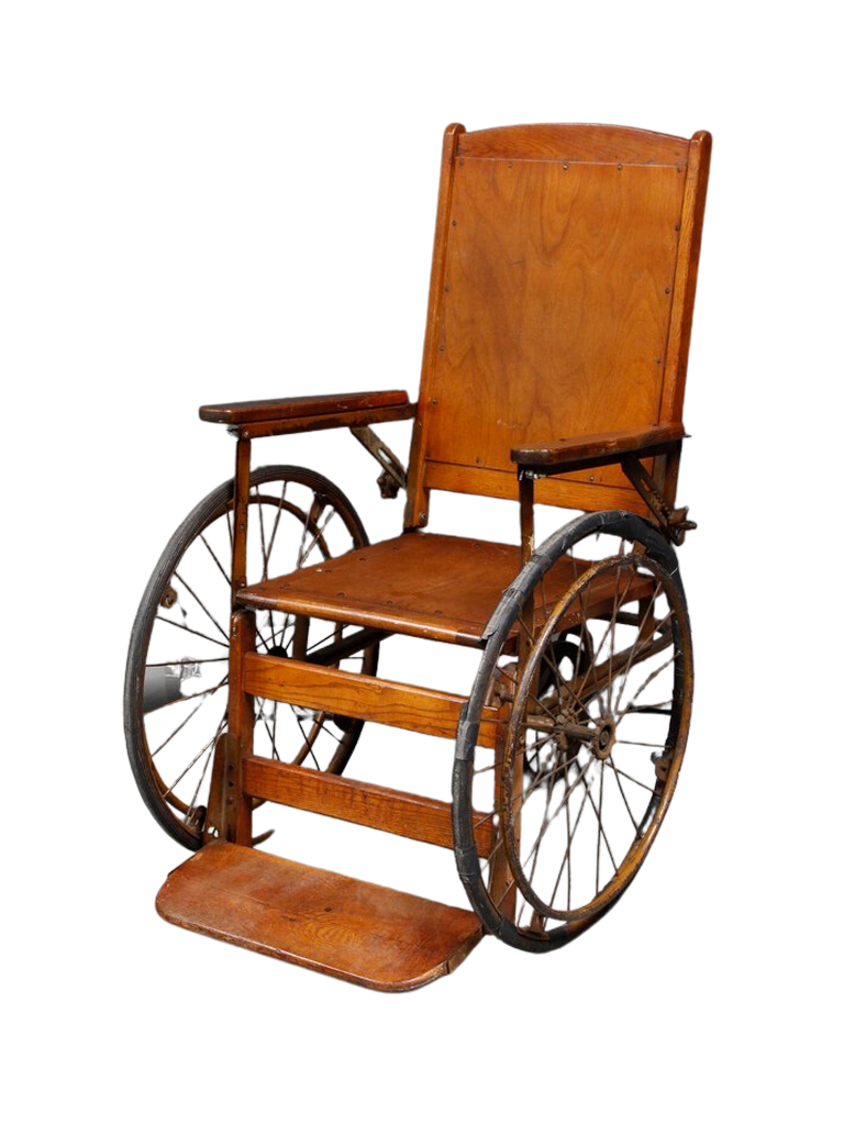 Wheel hotsell wooden chair