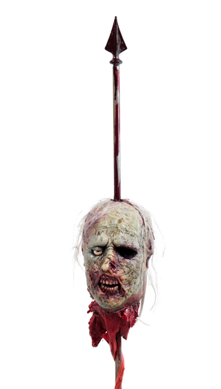 Zombie Kemmler Head on a 5 ft Spike