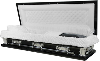 Gloss Black Casket Rental