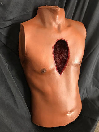 Open Heart Surgery Strong Flex Joe Torso with Removable Silicone Heart
