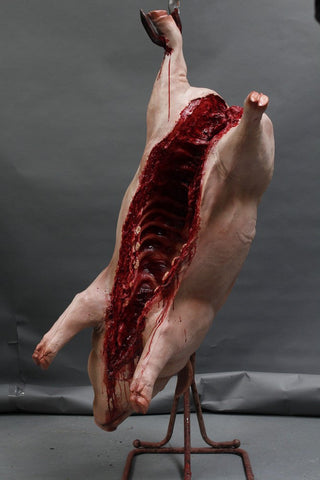 Hanging Gutted Pig
