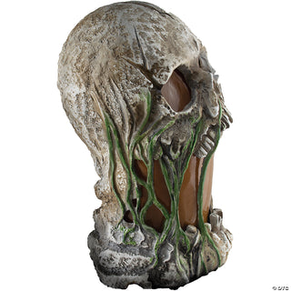Flaming Rotted Skull Animated Prop