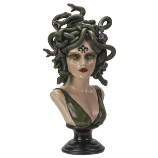 Medusa Bust with Light-Up LED Eyes