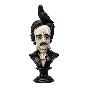 Edgar Allen Poe with Raven Bust