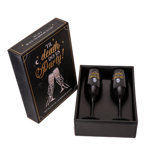 Til Death Do We Party Champagne Flutes - Set of 2