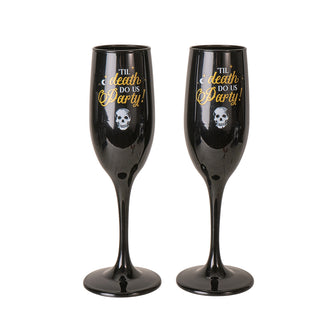 Til Death Do We Party Champagne Flutes - Set of 2