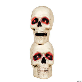 Creepy Bones Plastic Skull Stack Decoration