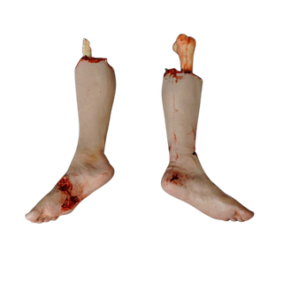 Gunshot Nick Half Legs with Exposed Bones
