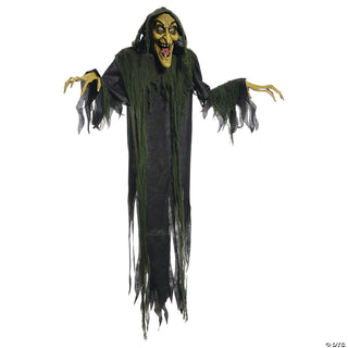 6 Ft Animated Hanging Witch
