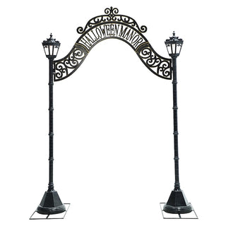 Halloween Manor Archway with Lanterns - 6 ft