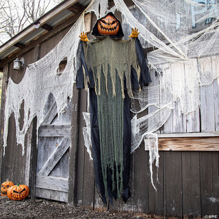 7 Ft Light-Up Big Pumpkin Head Decoration