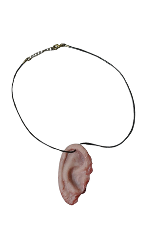 Silicone Decayed Ear Pendant Necklace