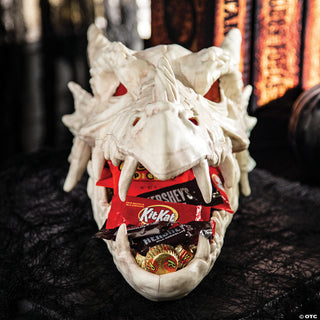 Light-Up Dragon Skull Candy Bowl