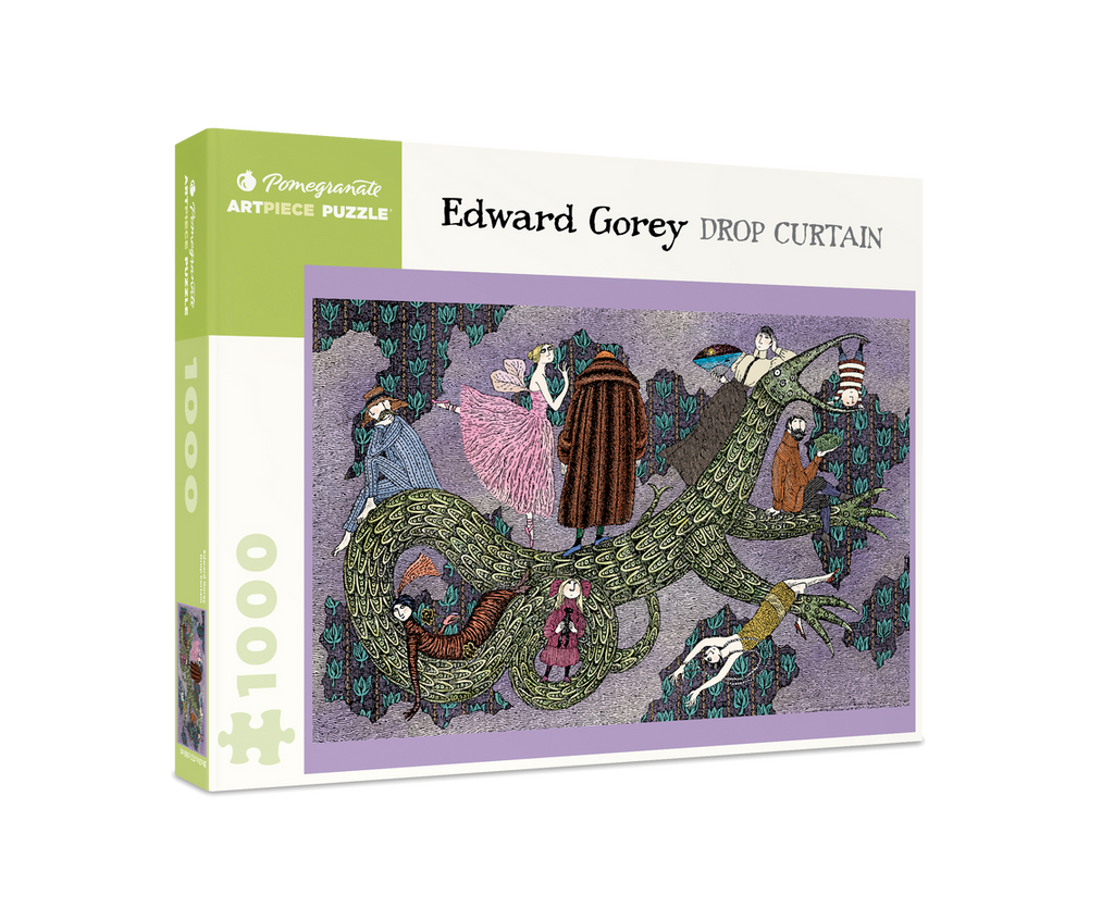 Edward Gorey Drop Curtain Jigsaw Puzzle – Dapper Cadaver Props