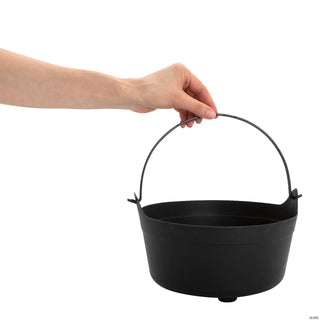 Black Plastic Cauldron