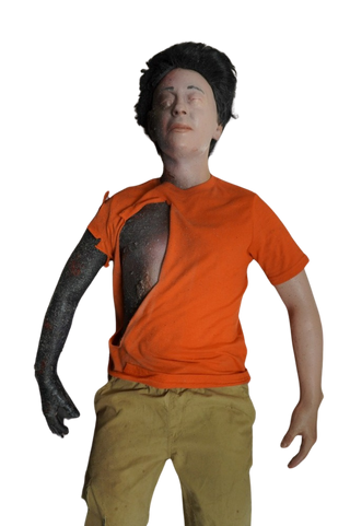 Bomb Boy Body with Closed Eyes