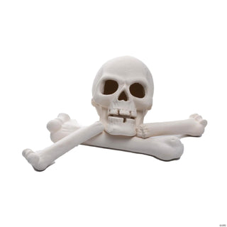 Ceramic Skull & Bones Fire Log (4pc)