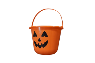 Modern Pumpkin Trick or Treat Bucket