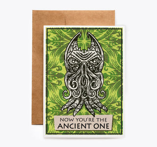 Cthulhu Tiki Birthday Card