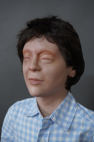 Closed Eye Boy Child Figure
