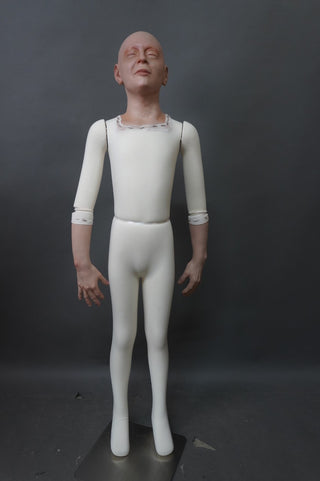 Closed Eye Boy Child Figure
