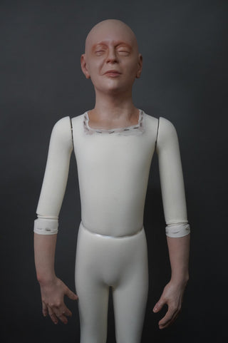 Closed Eye Boy Child Figure