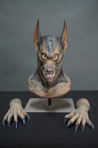 Anubis Wolf Head with Hands