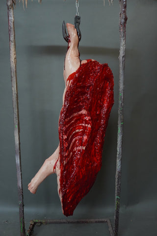 Hanging Full Side of Pork