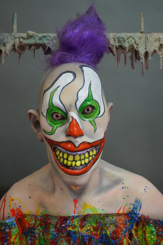 Blacklight Glowing Gutters the Clown Autopsy Photo Op with Pass-Through