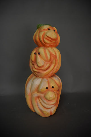 Vintage Pumpkin Stack Prop