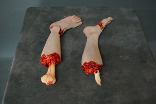 Gunshot Nick Half Legs with Exposed Bones