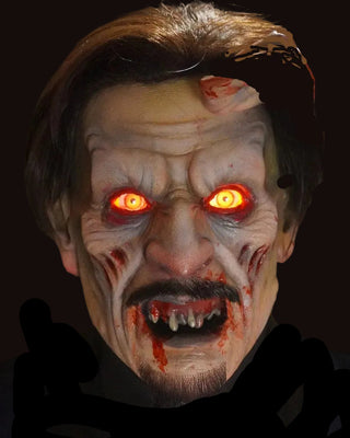 Zombie Malice Head with Light up Eyes