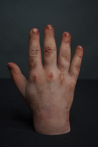 Bloody & Dirty Poseable Silicone Hand Pair