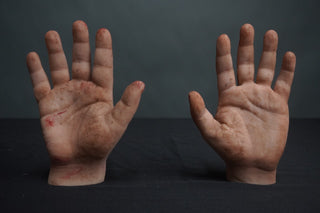 Bloody & Dirty Poseable Silicone Hand Pair
