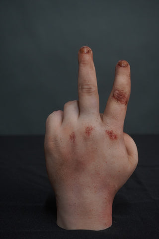 Bloody & Dirty Poseable Silicone Hand Pair