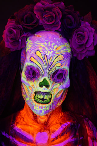 Creepy Catrina with Glow Colors