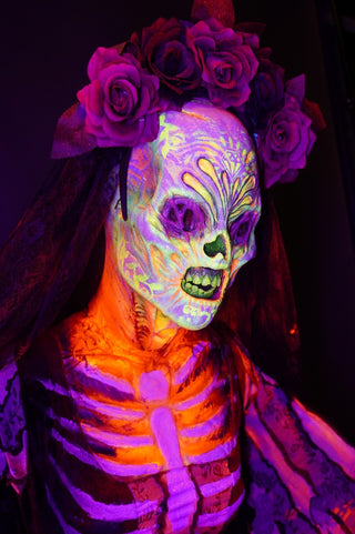 Creepy Catrina with Glow Colors