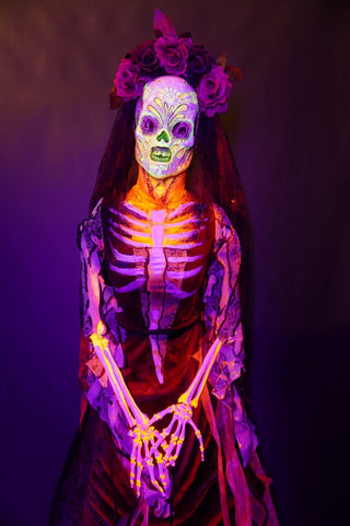 Creepy Catrina with Glow Colors