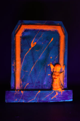 Blacklight Little Angel Headstone Prop