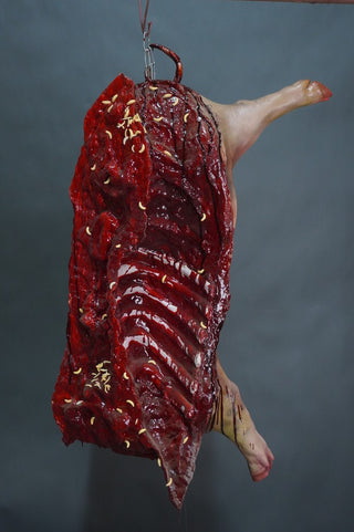 Rotted Headless Hanging Side of Pork